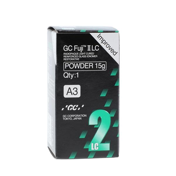 GC 000197 Fuji II-LC Improved Reinforced Glass Ionomer Restorative Powder A3 15gm GC 000197 Fuji II-LC Improved Reinforced Glass Ionomer Restorative Powder A3 15gm